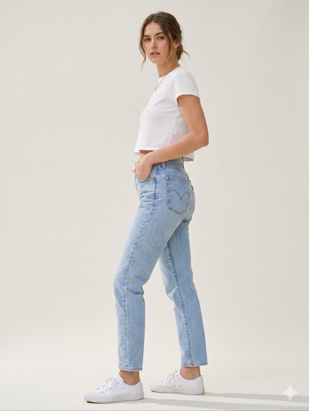 Levi's Premium Wedgie Icon Fit Jeans Tango Light Big E 27